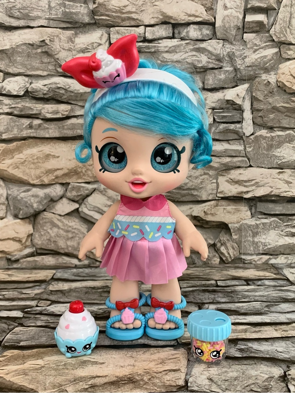 Kindi Jessicake Snack Time Friend Bobble Head Series 1 Original Doll Accessories